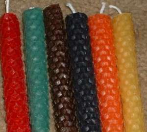 Beeswax Candles 9 pack MULTICOLOR  Wicca, Witch, Spells  