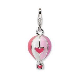  Amore La Vita Sterling Silver Hot Air Balloon Charm with 