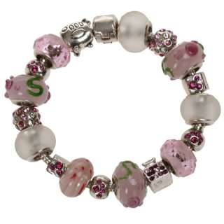   glass cats eye crystal European bracelet beads charms Jewelry  