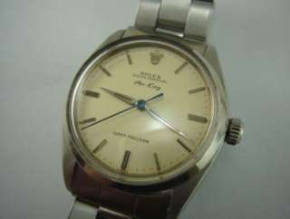 Vintage ROLEX Air King Super Precision Stainless Steel Wristwatch 