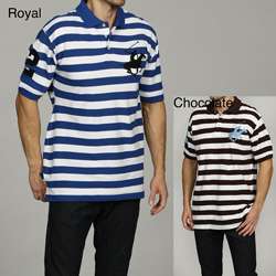 Beverly Hills Polo Club Mens Stripe Pique Polo  Overstock