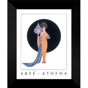  Erte Romain De Tirtoff FRAMED Art 15x18 Athena (Mini 