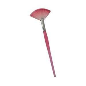    Two Tone Translucent Fan Brush for Facials