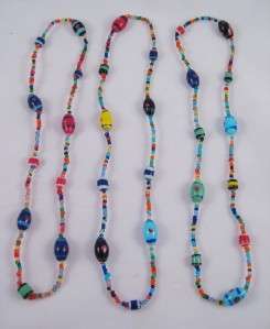 12 Wholesale Assorted 16 Glass Bead Necklaces #N2008  