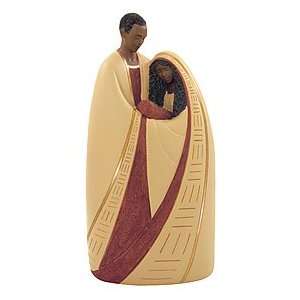 African American Holy Family In Tan Figure
