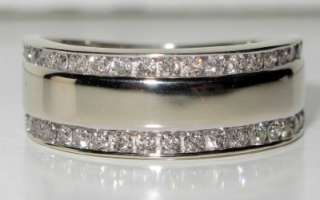 DIAMOND 0.75ct SI G CHANNEL SET RING 14K WG HIGH QUALITY. COMFORT FIT 
