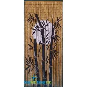  Bamboo Tree & Moon Painted Beaded Curtain: Home & Kitchen