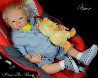 REBORN BABY TIMO ♥ SHAO BY ADRIE STOETE♥ BLOND BLUE EYED BOY 