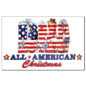  Mini Poster Print All American Christmas US Flag Stockings 