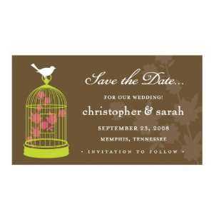  Bird Cage Themed Save the Date Magnets