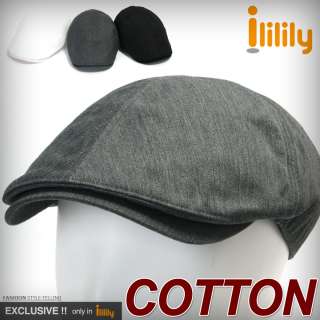   Cotton Cabbie Hat New Mens Black Gray Gatsby Ivy Irish Newsboy  