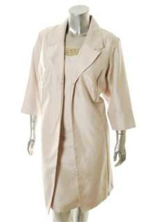 Tiana B Plus Size Dress Suit Beige Embellished 24W  