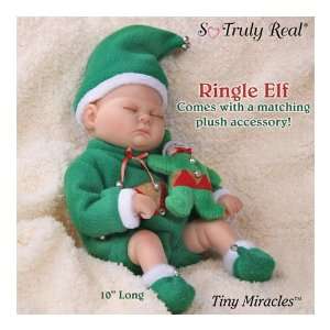   Lifelike Baby Boy Doll In Elf Outfit by Ashton Drake Toys & Games
