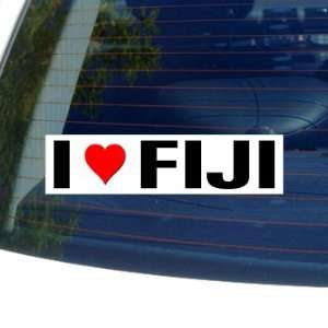  I Love Heart FIJI   Window Bumper Sticker Automotive