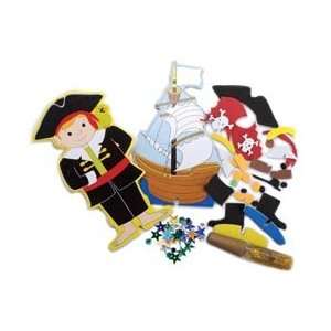  Crafty Craft n Play Activity Kit Pirate Ship; 3 Items 