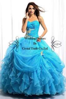   Gown Evening Prom Wedding Bridal Bridesmaid Dress Custom Size  