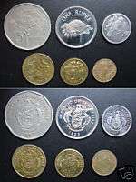 SEYCHELLES coins set of 6 pieces  