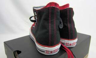 NEW IN THE BOX! CONVERSE CHUCK TAYLOR RED/BLK ALL STARS MENS 7 