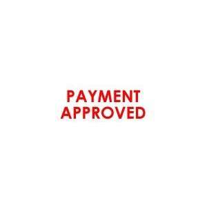  PAYMENT APPROVED Rubber Stamp for office use self inking 