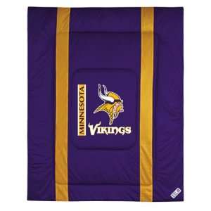  Minnesota Vikings Sideline Comforter   Twin Bed: Sports 