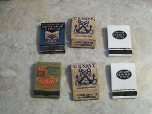 VINTAGE MATCH COVERS RR NAVY MATCHBOOK COVERS LOT OLD  