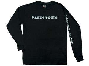 KLEIN TOOLS,T SHIRT,LONG SLEEVE,SIZE  LARGE,NEW FREE SHIPPING  