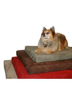 Small Memory Foam Dog Bed with Microfiber Cover  Overstock