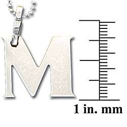 Stainless Steel Letter Necklace  