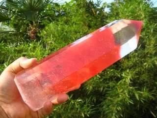 48LB Cherry red Smelt Quartz crystal point Christmas  