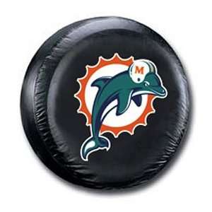  Miami Dolphins Black Tire Cover: Sports & Outdoors