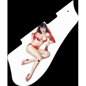  Pin Up Girl 7 WH Graphical 6136 Pickguard Musical 