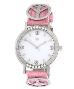 Udi by Lucien Piccard Peace Symbol Pink Watch  