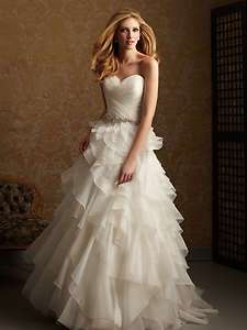   ivory Wedding Dress prom Gown custom size2 4 6 8 10 12 14 16 18 20 22