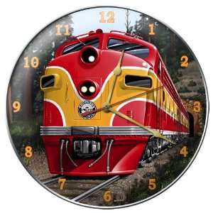  Southern Pacific Diesel Train Wall Clock: Home & Kitchen