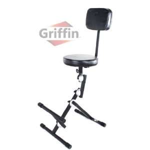  Musicians Seat Drum Throne Piano Bench Guitar Stool Chair 