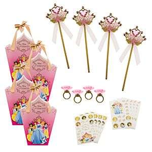 Disney Princess PARTY in A BOX Favors Wands Rings Bags  