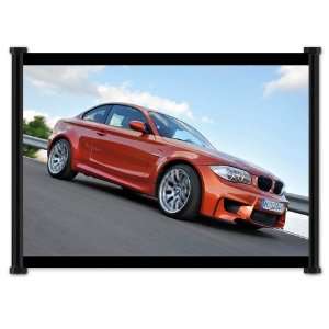 : BMW 1M Exotic Sports Car Fabric Wall Scroll Poster (21x16) Inches 