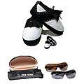 Tour Vision Mens Golf Slippers with 2 Pairs of HD Sunglasses Gift 