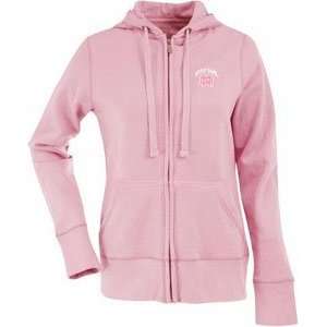 Notre Dame Womens Zip Front Hoody Sweatshirt (Pink 