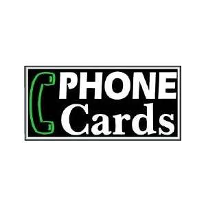  Phone Cards Backlit Sign 15 x 30
