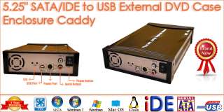 25 SATA/IDE to USB External DVD Case Enclosure Caddy  