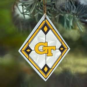 Georgia Tech Yellow Jackets Art Glass Ornament:  Sports 