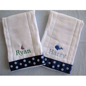  Personalized Burp Cloth   Choose Your Design Baby