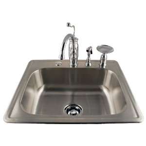 Drop In Stainless Sink/Faucet Kit/Faucet OSB25 010 