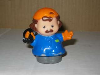 Fisher Price Little People Garbage Bag Truck Can Man  