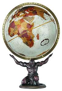 Replogle 12 Atlas World Globe, Bronze Metallic, Full Meridian  