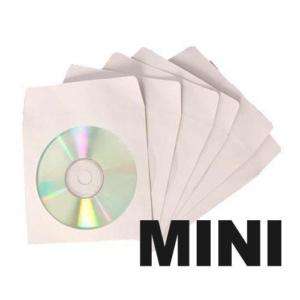 100 pcs Mini CD/DVD R RW 3 inches (8 cm) Paper Sleeve  