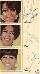 Diana Ross and The Supremes Vintage Signed Show Program  