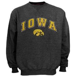  Iowa Hawkeyes Charcoal Big Game Crew Neck Sweatshirt 