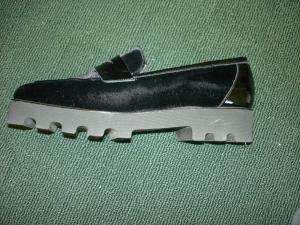 Black DONALD J. PLINER velvet shoes/loafers 8  